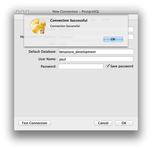 Navicat Test Connection
